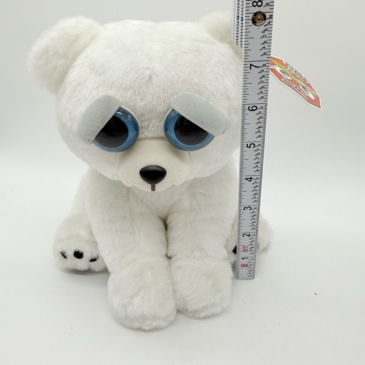 Feisty Pets Polar Bear Plush Karl The Snarl White Changing Face