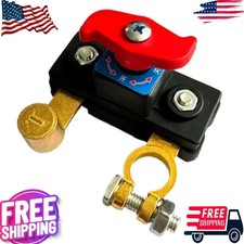1pcs Universal Battery Disconnect Switch 12v 24v Cut Off Isolator For Cars Rv