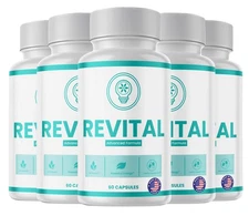 (5 Pack) Revital Advanced Formula Natural Energy & Fitness Vitamin