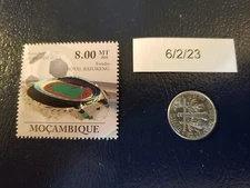 Royal Bafokeng Stadium Football Rugby South Africa 2010 Mocambique Stamp