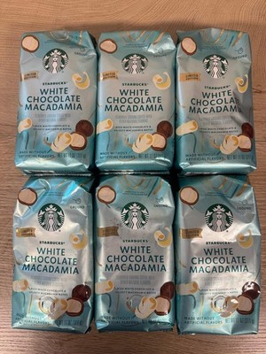 Starbucks White Chocolate Macadamia Nut Ground Coffee  11oz Limited 6 Bags