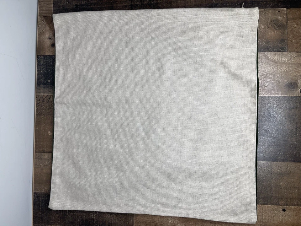 Capas de travesseiro decorativas POTTERY BARN 2X linho veludo verde 18 X18 - Novas com etiquetas - Imagem 4 de 4