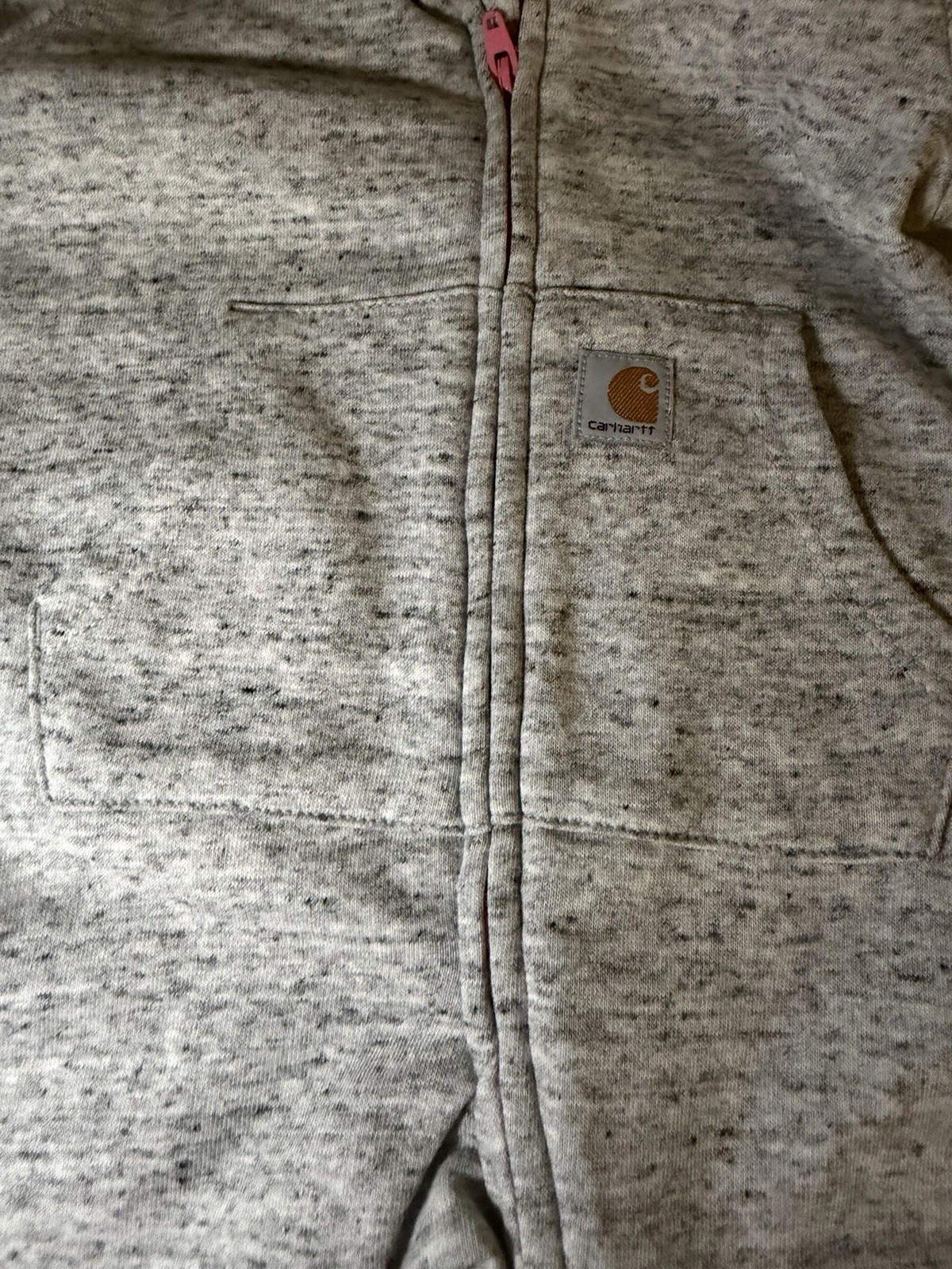 Girls size 3 Month Carhartt zip up thumbnail 2