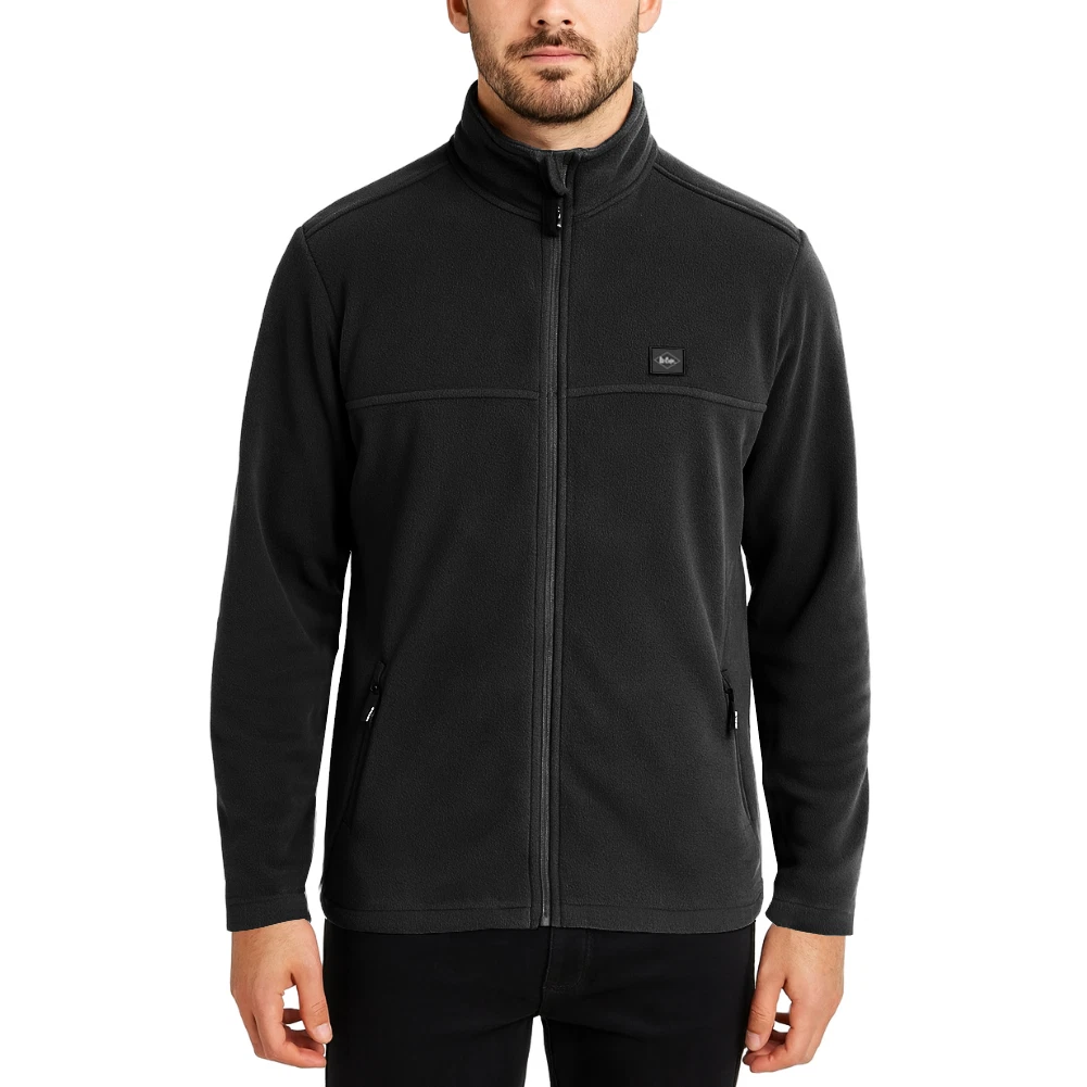 Chaqueta térmica de lana para hombre Lee Cooper ropa de trabajo suéter bolsillos con cremallera top de trabajo