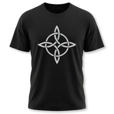 Witch's Knot Celtic Protection Magic Symbol T-Shirt | Painted Runic