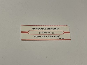 Jukebox Title Strip Annette Pineapple Princess Luau Cha Cha Cha