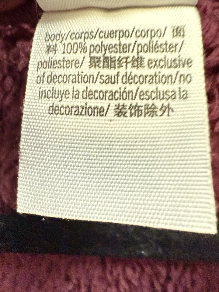 PINK Victoria's Secret Pullover Womens Small Sherpa Fleece Faux Fur Jacket Cozy - Image 4 of 4