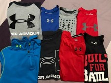 Lot Of Under Armour Youth Boys Large Shirts t-shirts, tanks more 