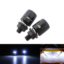 Motorcycle Car License Plate Mounting Bolt Nut Screw W Led Lamp White Light Motorcycle Car License Plate Mounting Bolt Nut Screw W Led Lamp White Light