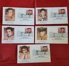Set of 5 January 8 1993 Elvis Presley First Day Cover Envelops Memphis, TN 38101