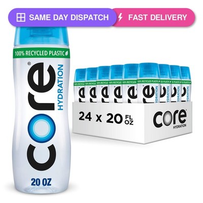 CORE Hydration Perfect 7.4 pH Nutrient Enhanced Water, 20 Ounce Pack of 24