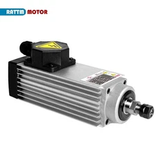 CN SHIP】0.75KW 220V Square Air Cooled Spindle Motor ER11, 18000RPM 750W Spindle