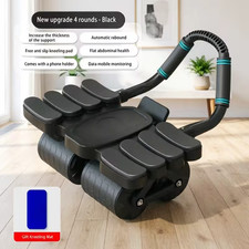 Ab Roller Wheel with Elbow Support Core Abs Legs Waist Home Fitness