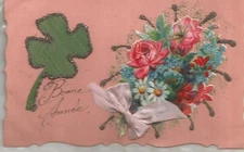 cpa fantaisie bonne année