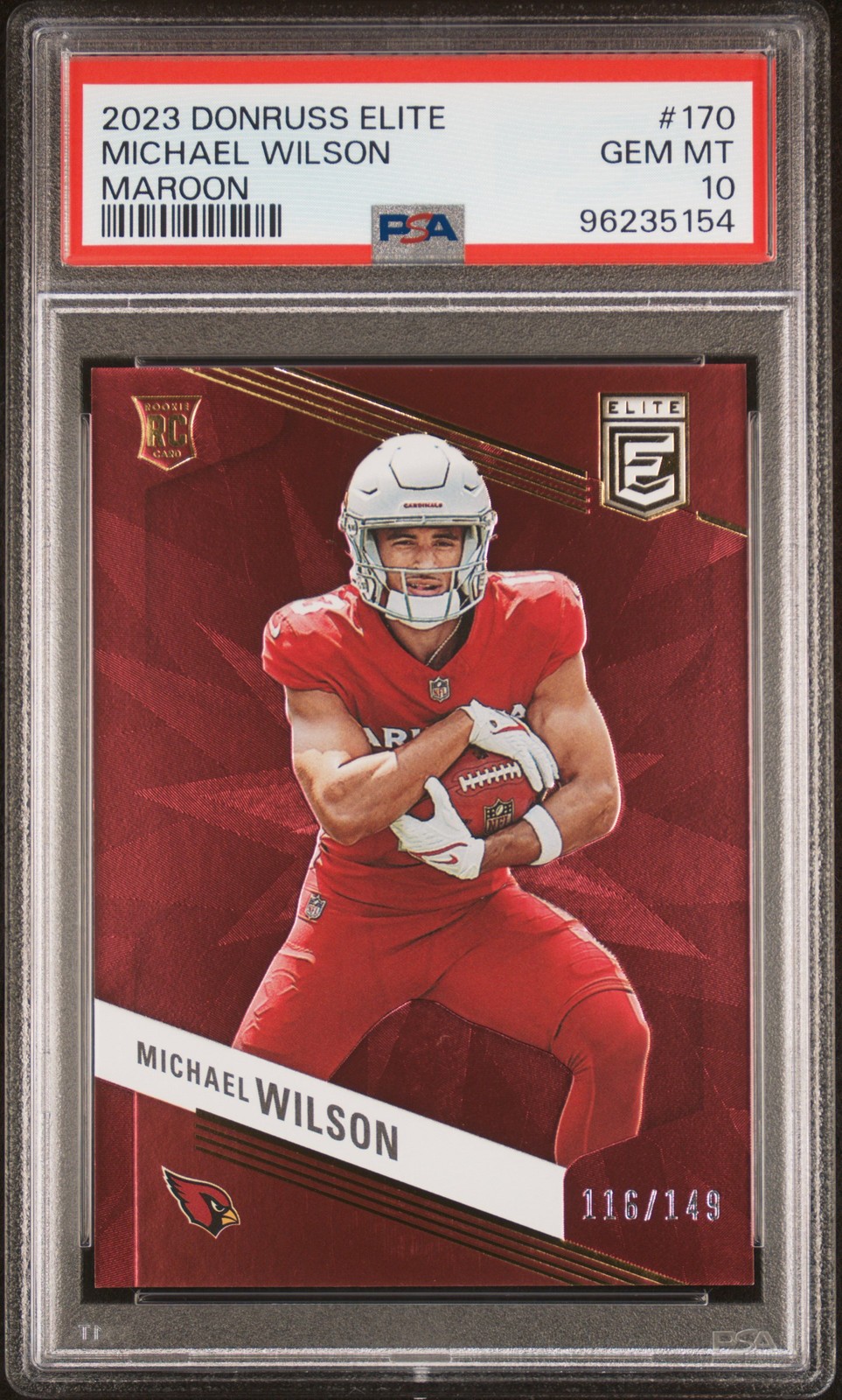 Michael Wilson Panini Donruss Elite #170 Maroon