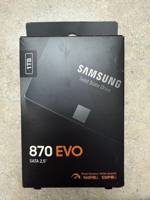 Samsung 870 EVO 1TB 2.5  SATA III Internal SSD MZ-77E1T0B/AM New/Sealed