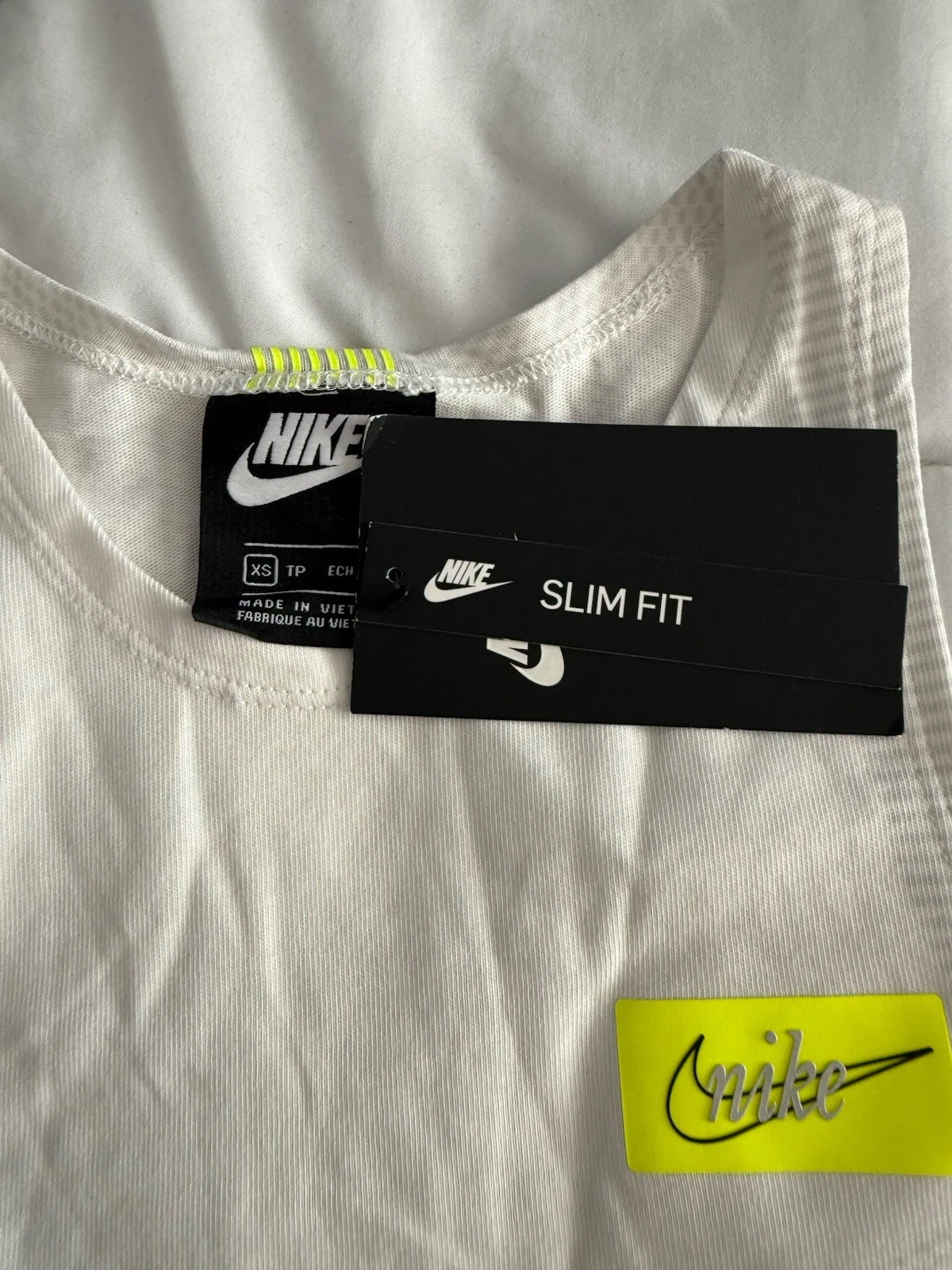 OFF WHITE Abito Nike donna abbigliamento sportivo crociera logo lounge Summit DC2797 121 bianco sporco XS