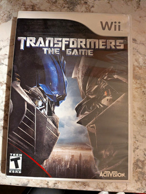 Transformers: The Game Nintendo Wii 2007 Complete w/ Manual - Untested
