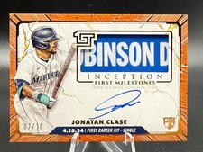 Jonatan Clase First Milestones Auto Relic Orange /10 2024 Topps Inception RC
