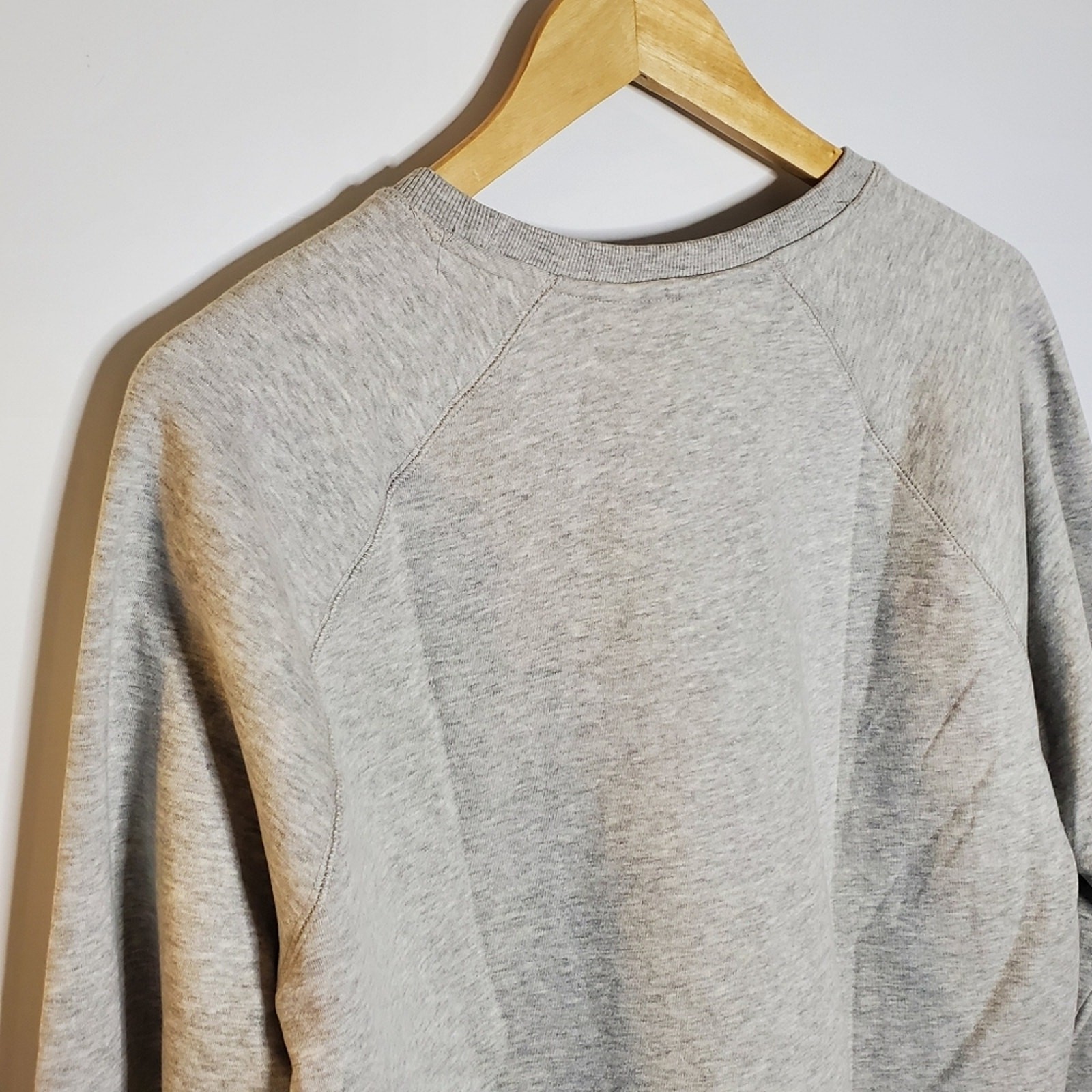 Peloton light Grey plain basic pull over sweatshi… - image 6
