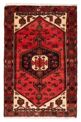 Vintage Hand-Knotted Area Rug 2'10'' x 4'5'' Traditional Wool Carpet