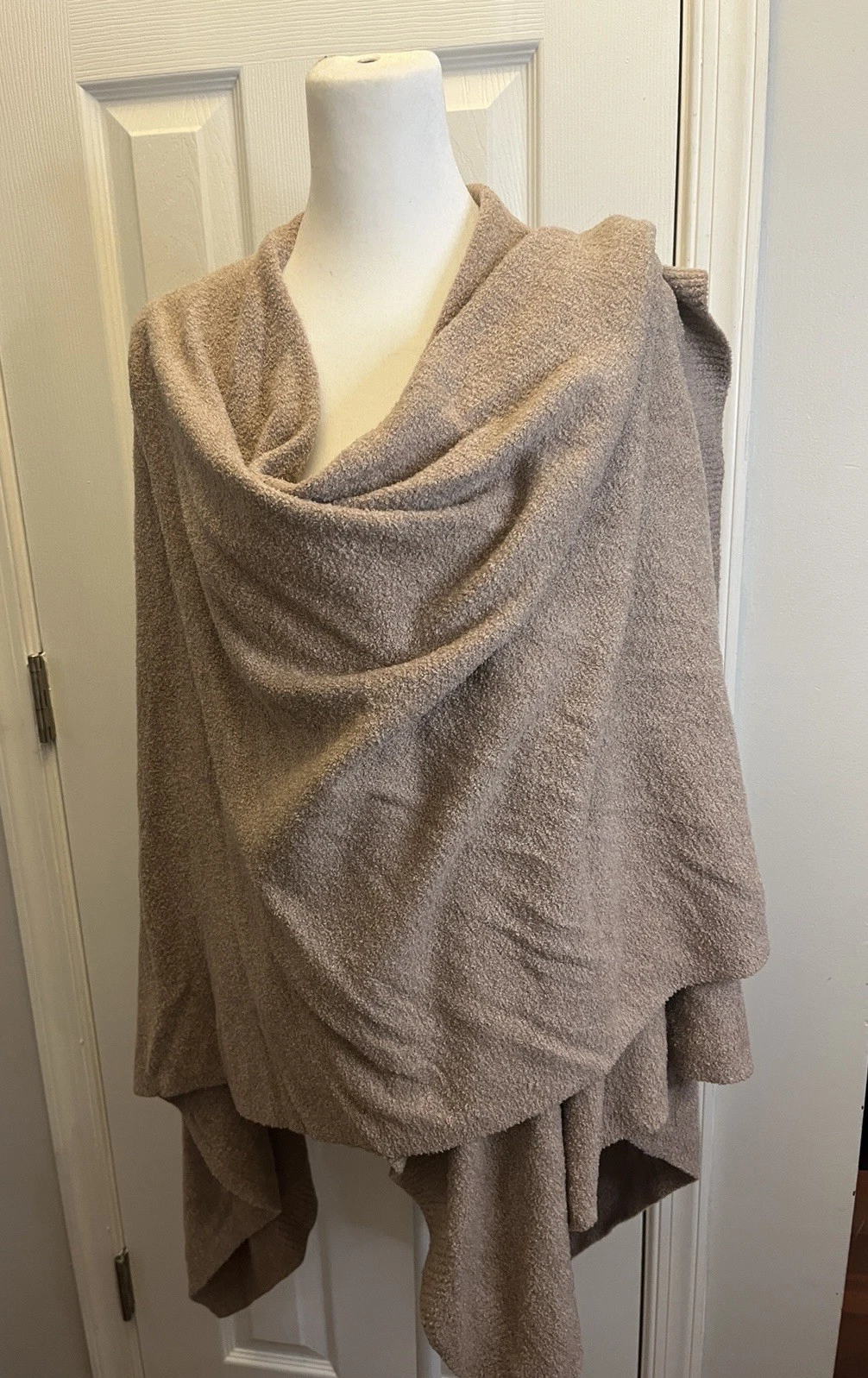 Barefoot Dreams CozyChic Poncho Driftwood One Size Cozy Soft