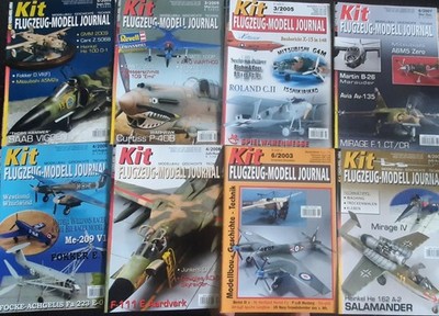 Kit-Flugzeug Modell Journal , 8× Guter Zustnd gebraucht