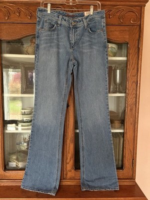 NWT Eddie Bauer Size 8Long Womens Medium Wash Classic Bootcut Jeans Style 6488!