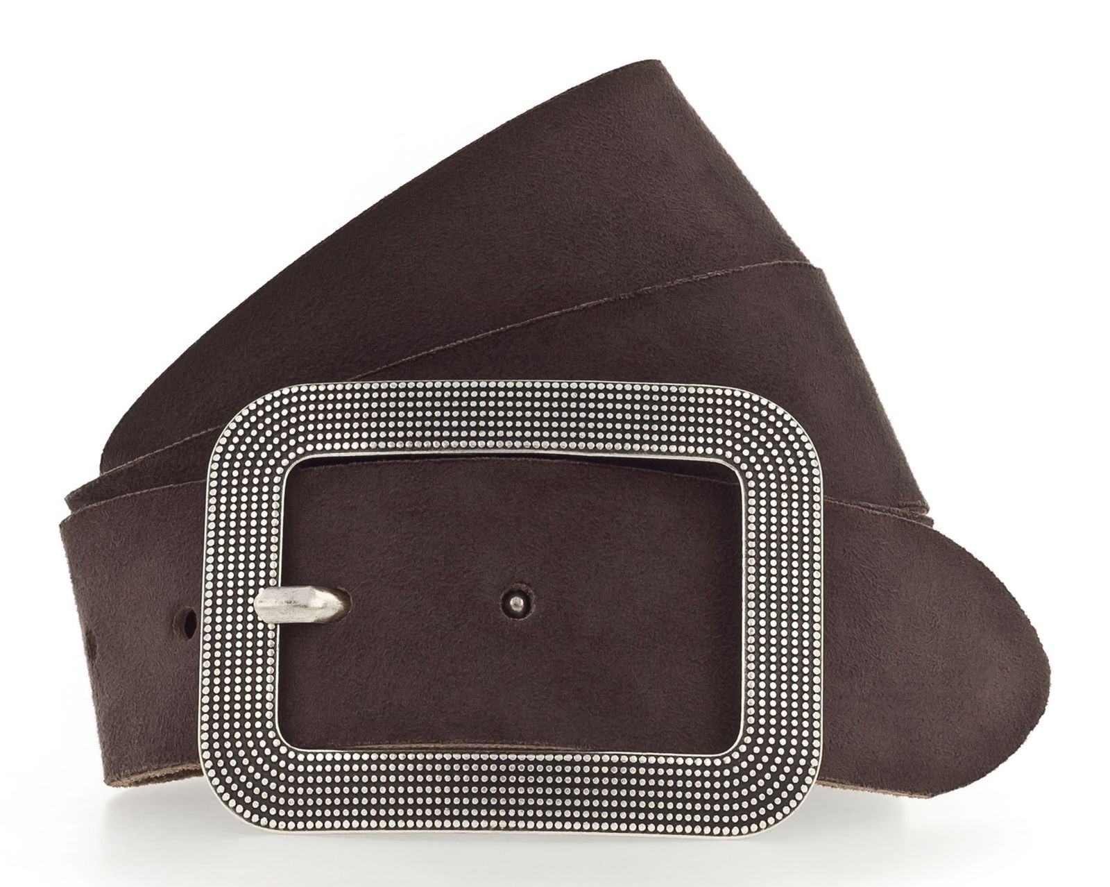 Vanzetti Classics 40mm Suede Belt W85 Dark Brown