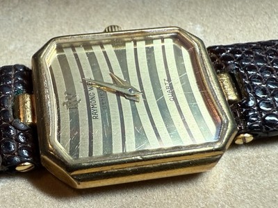 Raymond Weil 18k Gold Electroplate 1986 Womens Watch Original Box