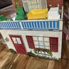 Vintage 50s Marx Tin Dollhouse W Furniture Attached Garage Super Clean — photo 9