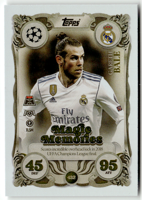 Topps Match Attax Champions League 2025-26 No. 432 Gareth Bale