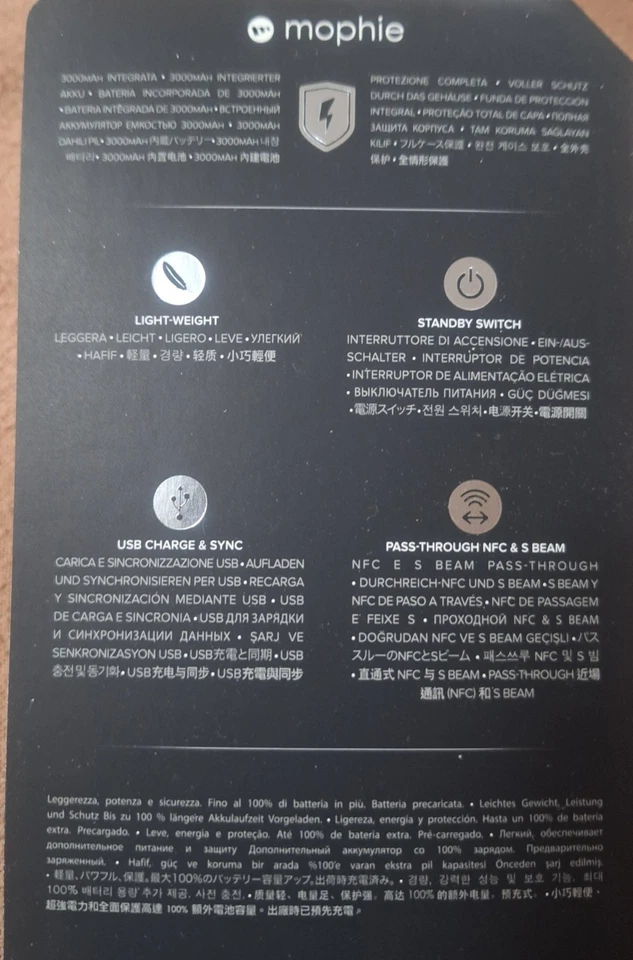 Genuine Mophie Juice Pack  3000mAh Samsung Galaxy S5 Battery Case White Preowned - Image 2 of 4