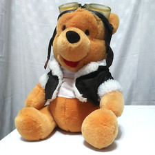 Vintage Winnie the Pooh Plush Pilot Toy Disney 13" Box 16