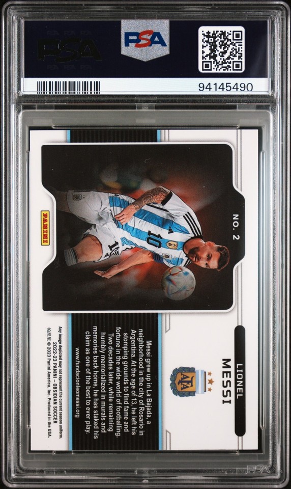 2022-23 Panini Obsidian Lionel Messi Black Color Blast #2 | eBay