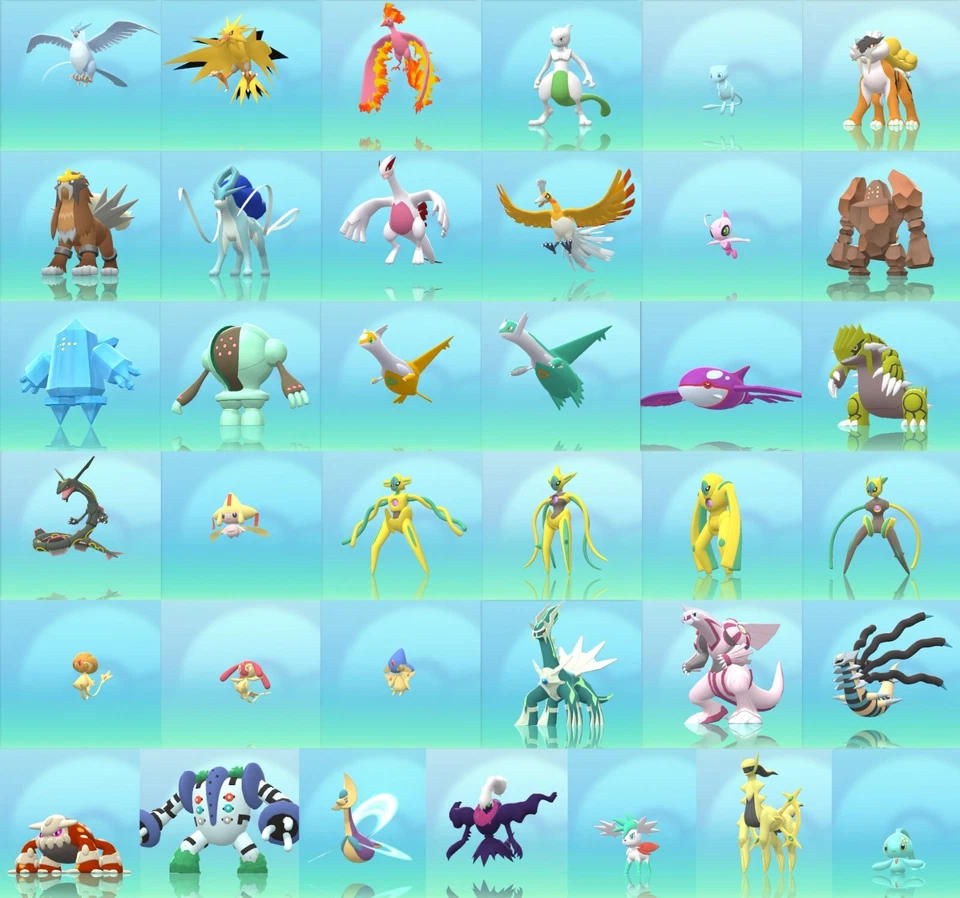 Shiny 6IV Legendäre & Mythische Pokemon Strahlender Diamant Leuchtende Perle BDSP Home