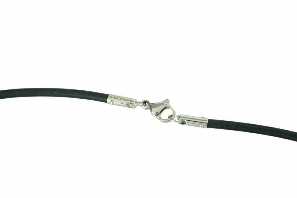 Colar de corrente de borracha masculino BARAKA ouro branco - Imagem 2 de 3