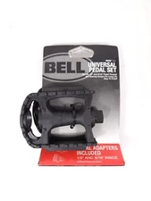 Bell Kicks 350 Universal Bicycle Pedal Set Fits 1/2" And 9/16" New