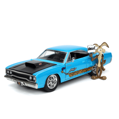 送料込み　1:24 LOONEY TUNES 1970 Plymouth Hollywood Rides Looney Tunes 70 Plymouth Road Runner w/ Wile