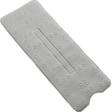 Extra Long Non-Slip Foam Bathtub Mat 40x16 Inch w/ Drain Holes and Suction Cups