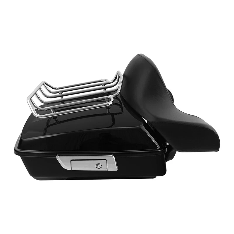 Chopped Trunk & Mount Rack Fit For Harley Softail Fatboy 2008-2017 - Image 3 of 4