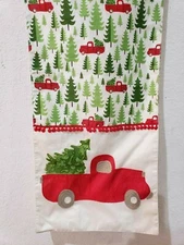 Christmas Vintage Red Truck Christmas Tree Table Runner Size 14" x 72" NEW