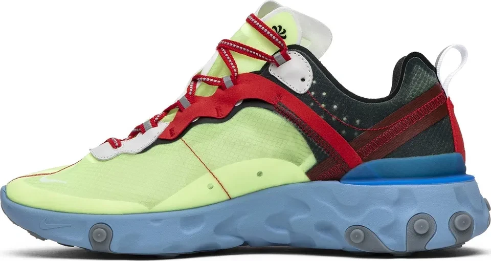 Nike React Element 87 x Undercover Yellow Red BQ2718-700 Men's Size - Image 4 of 4