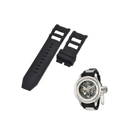 Russian Diver 80114 26mm Black Rubber Watch Strap For Invicta