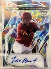 2023 LEAF ECLECTIC LEONARDO BERNAL RC 2/2  AUTO WAVE FLASH CARDINALS Autograph