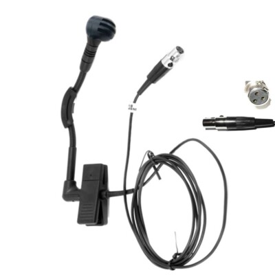 Pro Cardioid Instrument Microphone Mic For AKG & Samson TA3F XLR mini 3Pin Plug