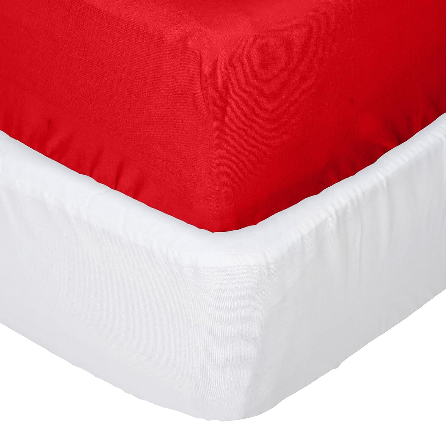 aBaby Crib Mattress Protector and Sheet Combo, Red Falak Tayyeb