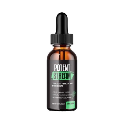 Potent Stream Drops, PotentStream Prostate & Overall Wellness Support (1 Pack)