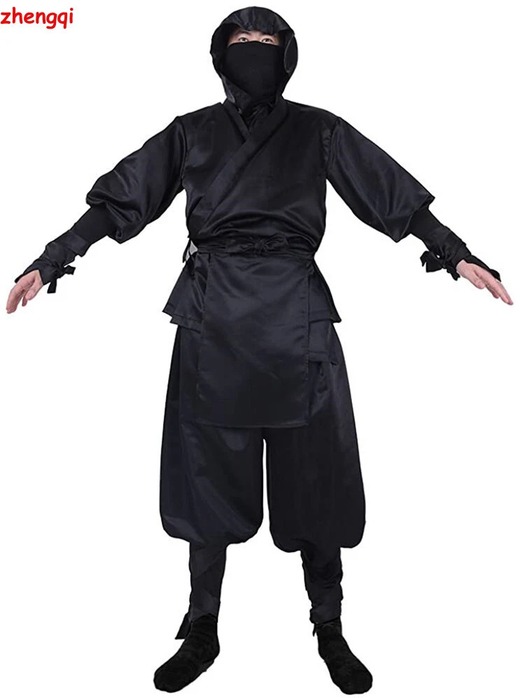 Ninja Costume Adult Set Japanese Samurai Anime Cosplay Halloween Uniform  Unisex