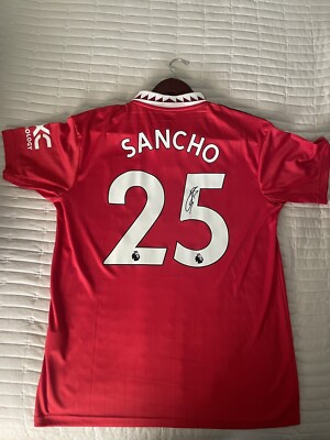 Signed Jadon Sancho Jersey (Manchester United 22-23) | eBay